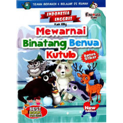MEWARNAI BINATANG BENUA KUTUB NEW EDITION BONUS STIKER (INDONESIA-INGGRIS)