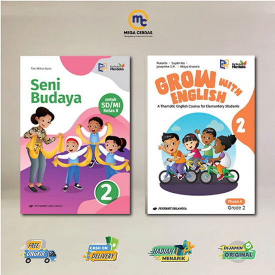 PAKET LENGKAP BUKU ERLANGGA SD MI KELAS 2 KURIKULUM MERDEKA