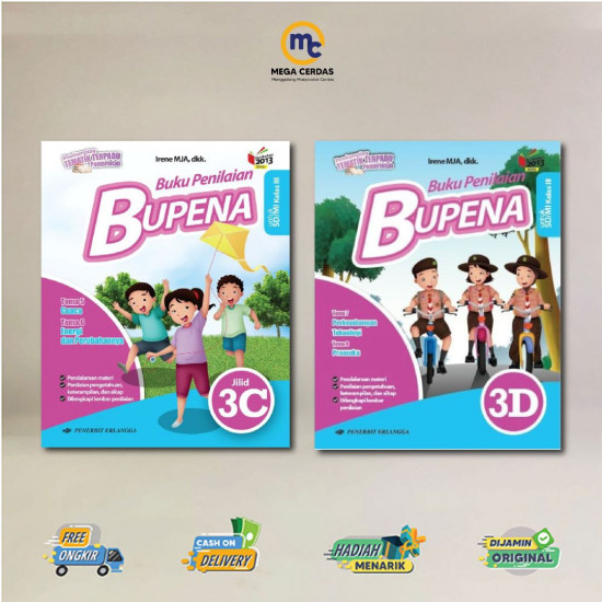 PAKET LENGKAP BUKU ERLANGGA SD MI KELAS 3 K13N