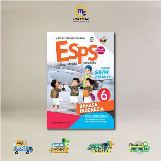 PAKET LENGKAP BUKU ERLANGGA SD MI KELAS 6 K13N