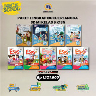 PAKET LENGKAP BUKU ERLANGGA SD MI KELAS 6 K13N