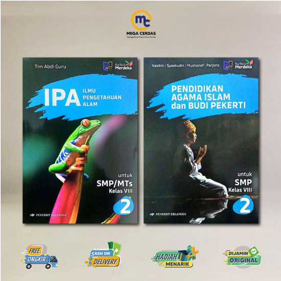 PAKET LENGKAP BUKU ERLANGGA SMP MTS KELAS 8 KURIKULUM MERDEKA