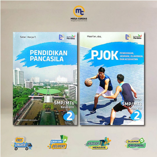 PAKET LENGKAP BUKU ERLANGGA SMP MTS KELAS 8 KURIKULUM MERDEKA