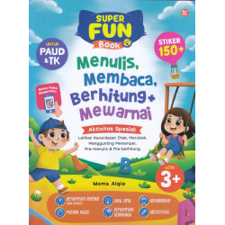 SUPER FUN BOOK- MENULIS, MEMBACA, BERHITUNG + MEWARNAI