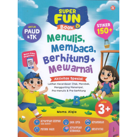 SUPER FUN BOOK- MENULIS, MEMBACA, BERHITUNG + MEWARNAI