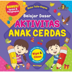 BUKU TULIS-HAPUS BELAJAR DASAR AKTIVITAS ANAK CERDAS