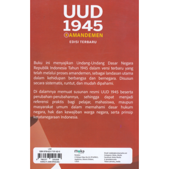 UUD 1945 + AMANDEMEN (EDISI TERBARU)
