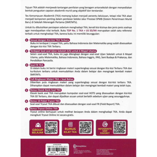 TOP NO. 1 TKA (TES KEMAMPUAN AKADEMIK) + UJIAN SEKOLAH (US) SD/MI 2027/2028