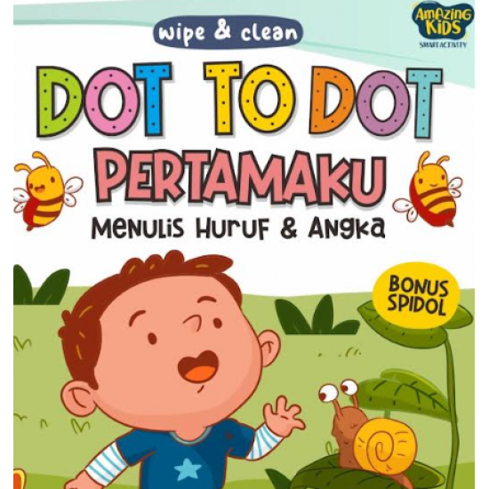 WIPE & CLEAN: DOT TO DOT PERTAMAKU MENULIS HURUF & ANGKA