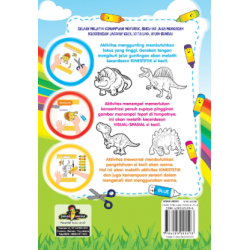 FUN & SIMPLE MENGGUNTING MENEMPEL MEWARNAI DINOSAURUS GANAS!