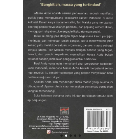 TAN MALAKA MASSA ACTIE (AKSI MASSA) POCKET EDITION