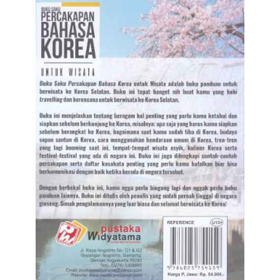 BUKU SAKU PERCAKAPAN BAHASA KOREA UNTUK WISATA