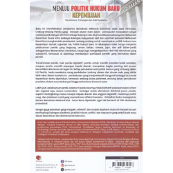 MENUJU POLITIK HUKUM BARU KEPEMILUAN : REFLEKSI, TANTANGAN DAN ARAH PERUBAHAN