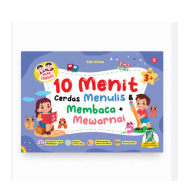 10 MENIT CERDAS MENULIS, MEMBACA & BERHITUNG + MEWARNAI ANAK CERDAS