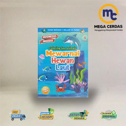 MEWARNAI HEWAN LAUT BONUS STIKER (INDONESIA-INGGRIS)