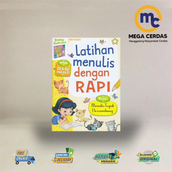 LATIHAN MENULIS DENGAN RAPI UNTUK TK & SD KELAS 1 (BONUS BUKU DOA)