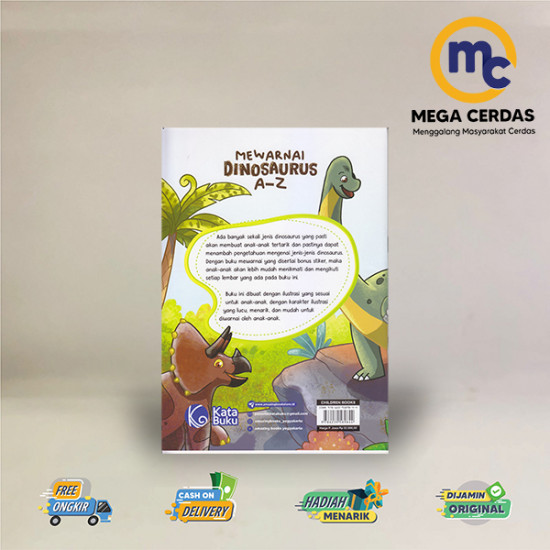 MEWARNAI DINOSAURUS A-Z