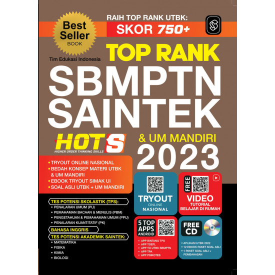 TOP RANK SBMPTN & UM MANDIRI SAINTEK 2023 + CD