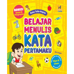 BUKU TULIS-HAPUS BELAJAR MENULIS KATA PERTAMAKU